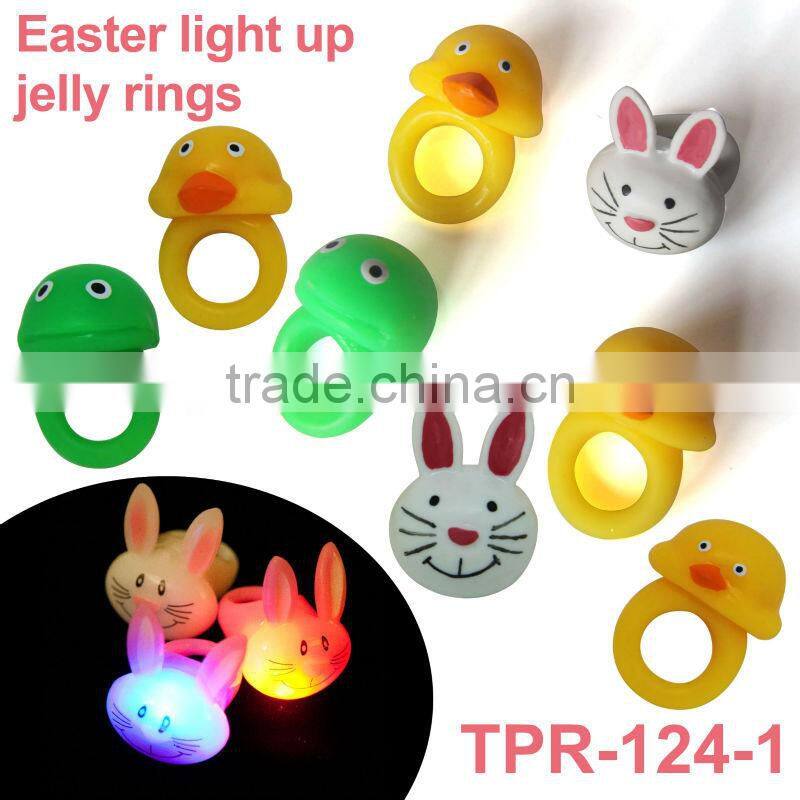 Christmas light up Ring/plastic toys /Christmas ring/ring with LED inside