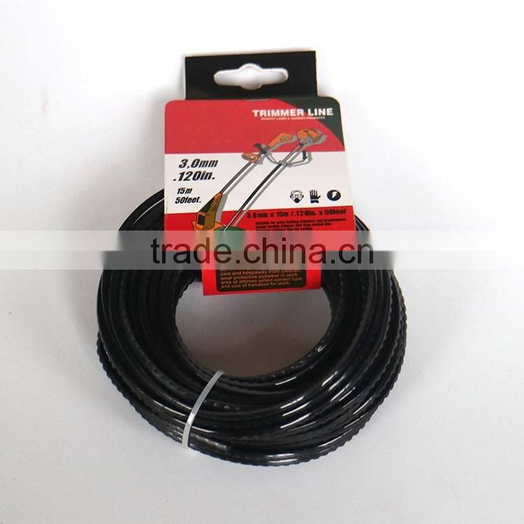 Wholesale saw shape nylon monofilament Garden Grass Trimmer Line