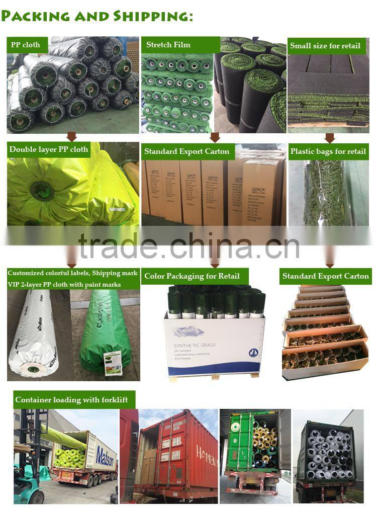 25mm PE artificial playground turf/grass with certificate