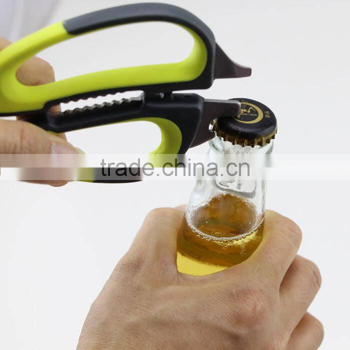 Stainless Steel Heavy Duty Checkered Chef Multifunction Kitchen Scissors