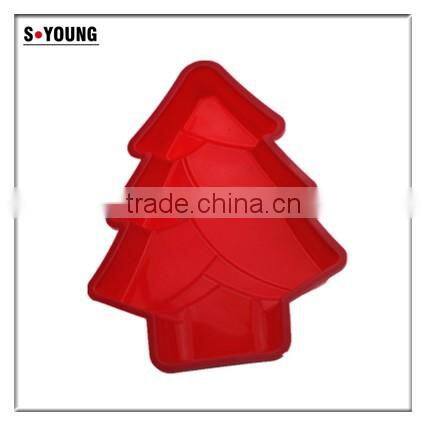 10107 Christmas tree shaped silicone chocolate mould and mold
