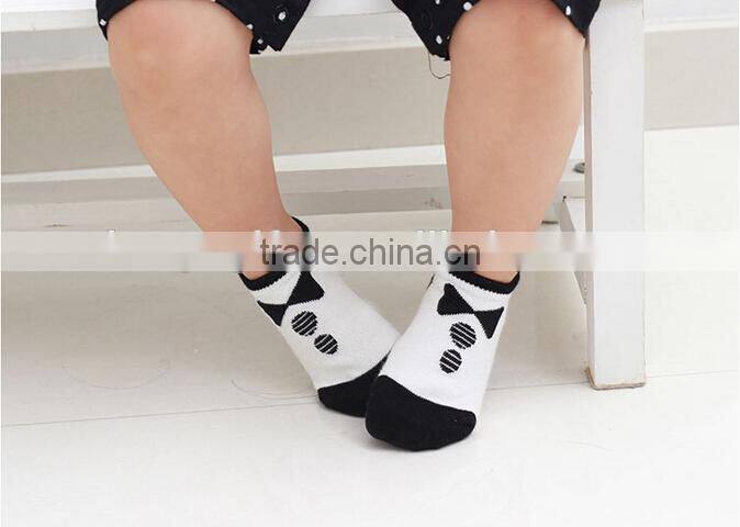 Lovely Baby Socks Cotton Material Black And White Socks Wholesale