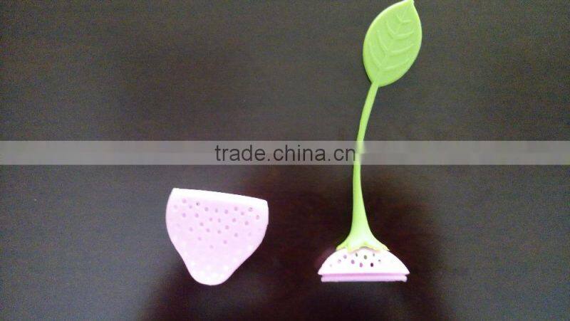 FDA and LFGB approved food grade dish-washer silicone tea infuser , custom cheap silicone tea infuser wholesale