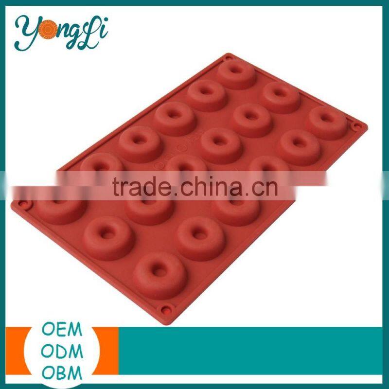 Non - Stick Mini Donut Dishwasher Safe Silicone Decorative Mold