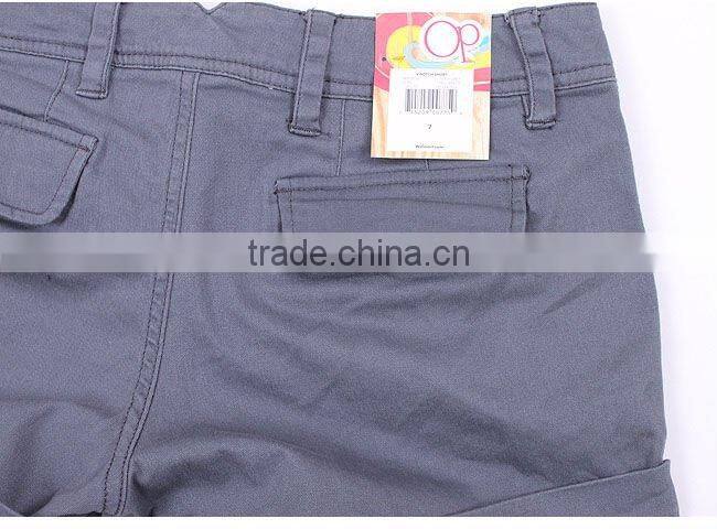 Ladies' 100% cotton twill washed hot casual short