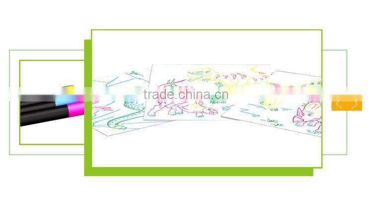 New design educational toy 3D kids erasable magnetic drawing board