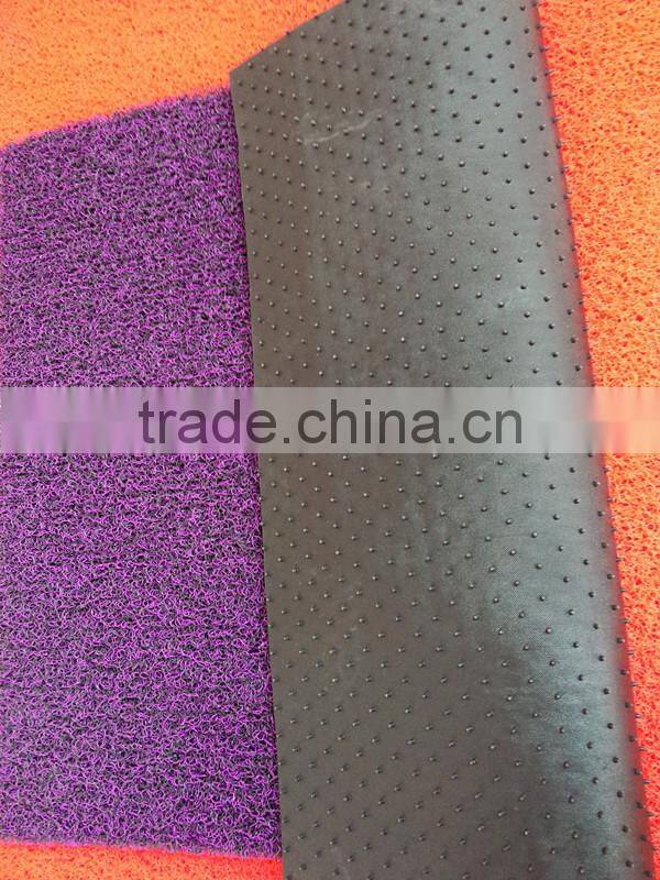 2015 hot car carpet with nail backing from factory