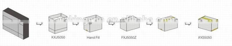 KFX-1 Automatic Carton Erector And Sealing Line/carton erecting machine