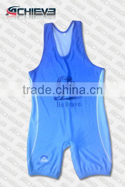 Full sublimation wrestling singlets for men