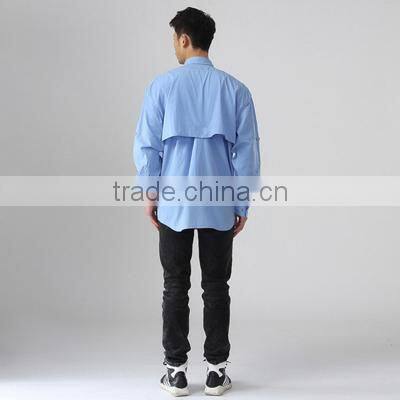 2017 mens shirt cotton custom fishing shirts custom-made