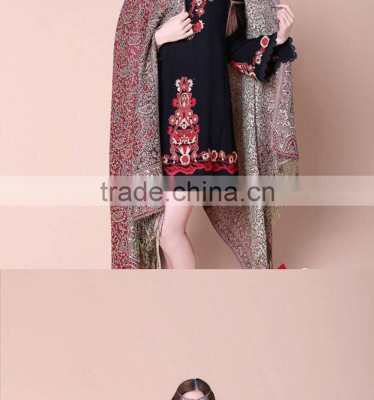 Turkey and India pashmina shawl warm/muslim prayer shawl hijab/wool cashmere shawl scarf