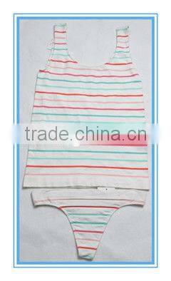 seamless women's underwear sets with stripe