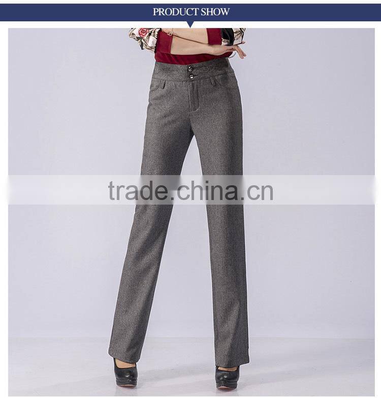 2017 spring and autumn pants waist straight middle-aged thin size casual pants Pendant pants custom made