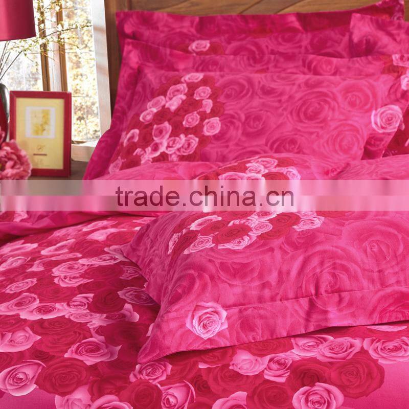 alibaba wholesale 100%cotton 4pcs beautiful bridal bedding set
