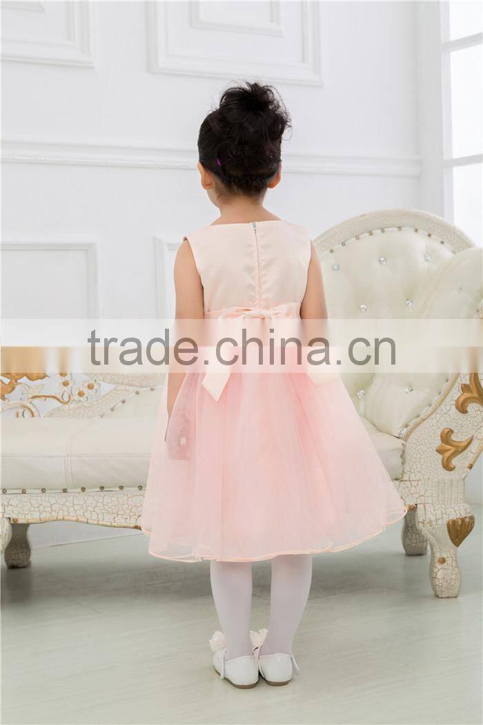 girl baby flower dresses with sequin bow sequin baby fashion dress frock design