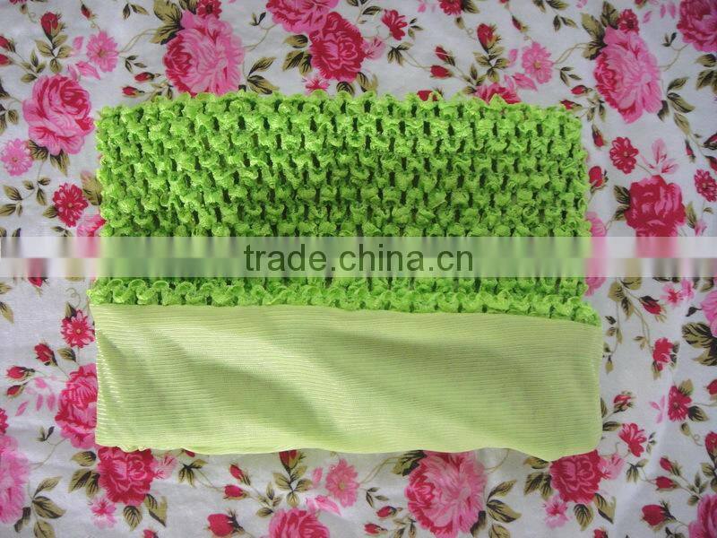 Wholesale baby fashion hot pink crochet tube tops with lining