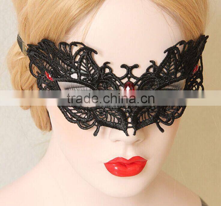 Halloween Masquerade Party Masks,White Lace Mask,Dancing Half Face Veils