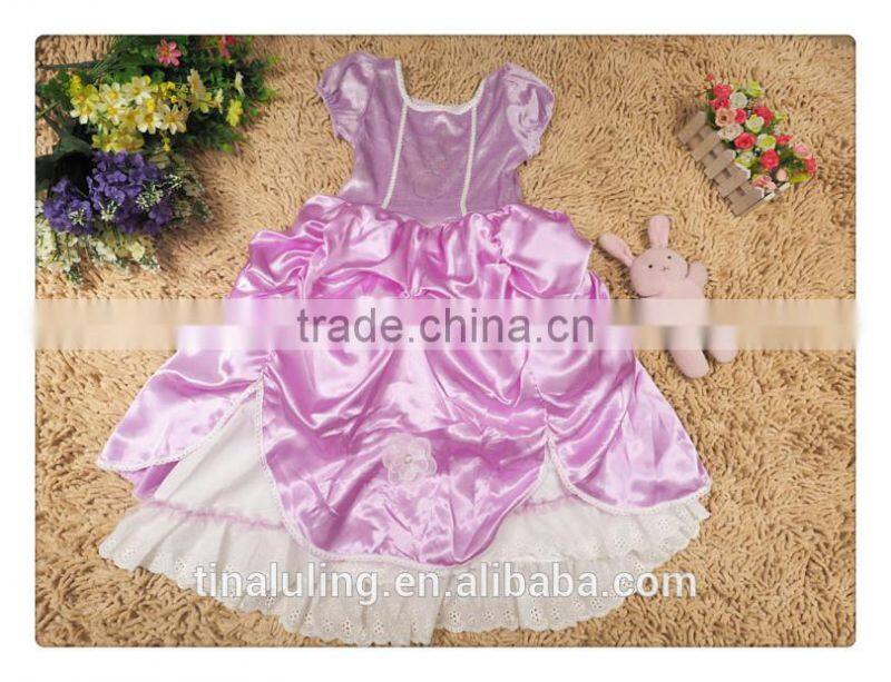 2015 new baby girls elegant dress kids wedding dress children clothes party wear costume