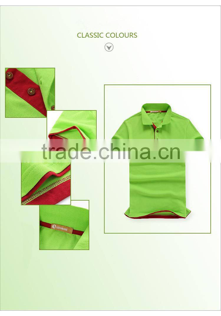 custom made embroidered logo high quality polo shirt for men