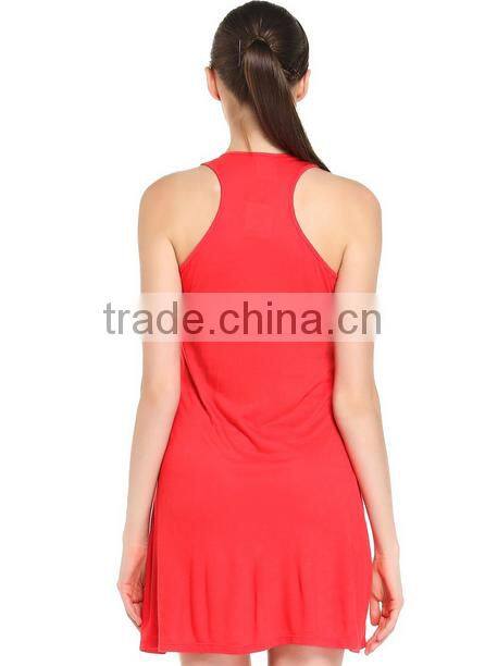 2017 Cheapsale China Supplier Blank T-Shirt Loose Solid Color Summer Casual Women Dress