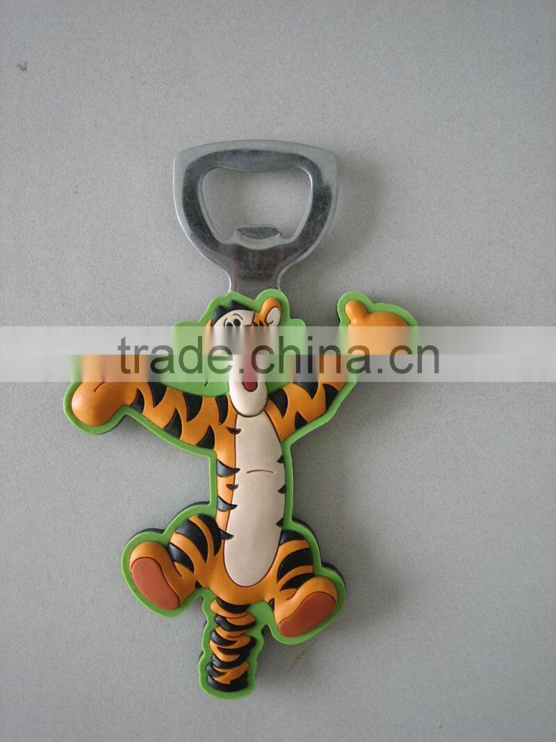 lovely tiger shape magnet bottle opener