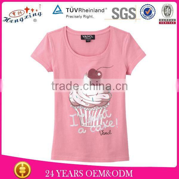 Hot Sale Design Your Own Fashion Plain Wholesale 100 Cotton T Shirt Women