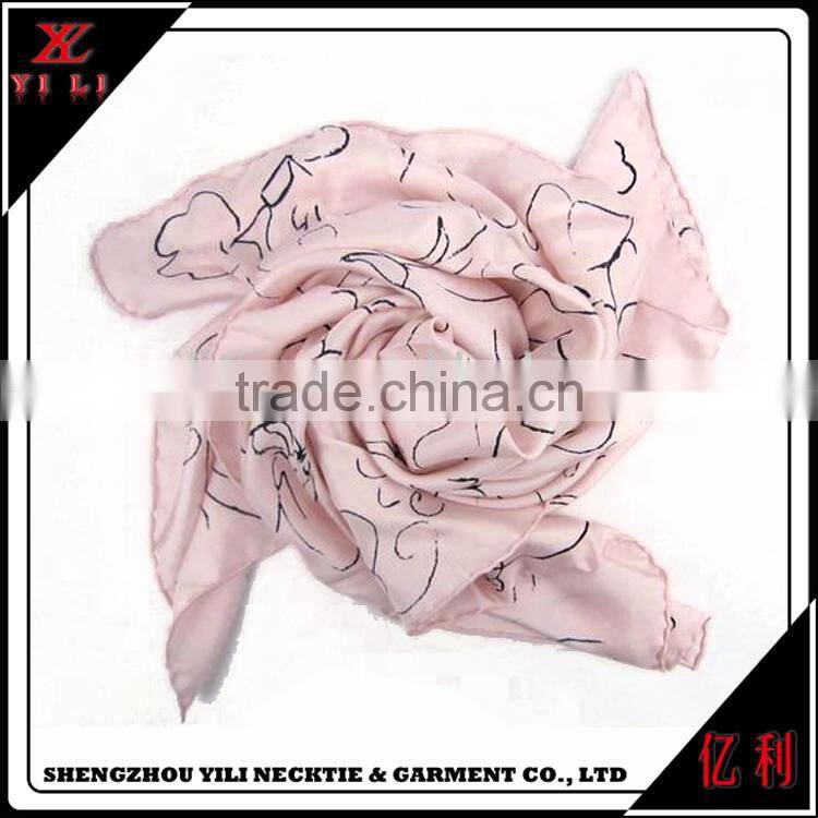 Fashion custom print women new silk neckerchief