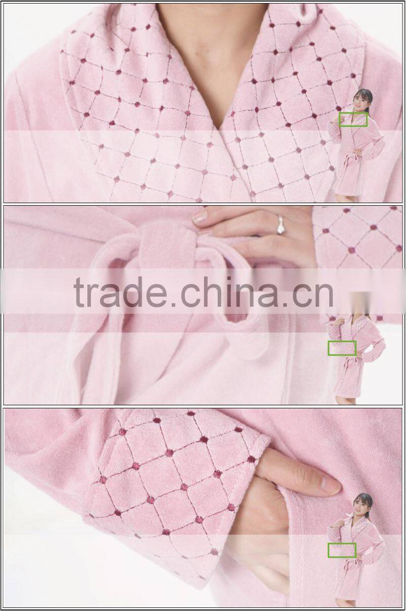 80% Cotton 20% Polyester Women Luxury Bathrobe