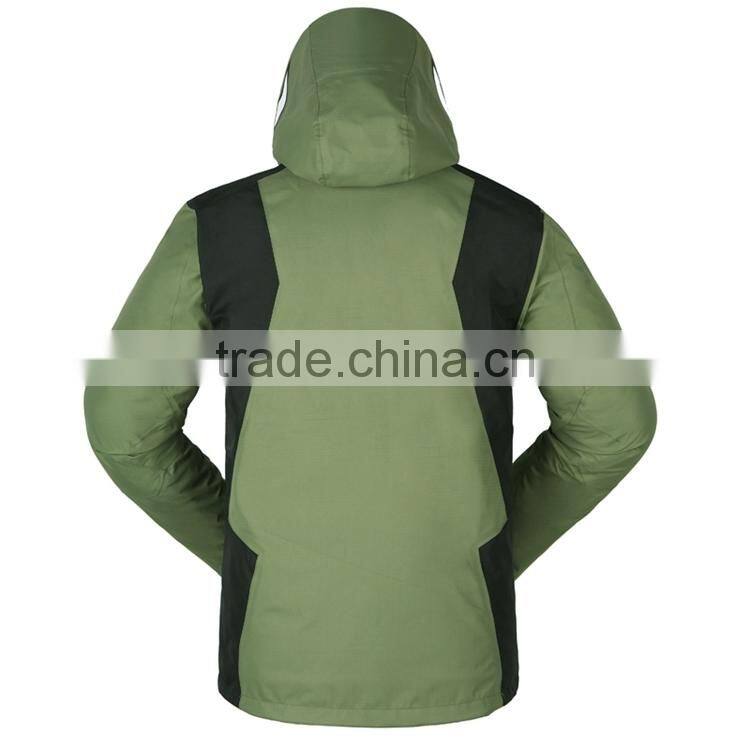 high quality men winter outdoor jacket with fold away hood