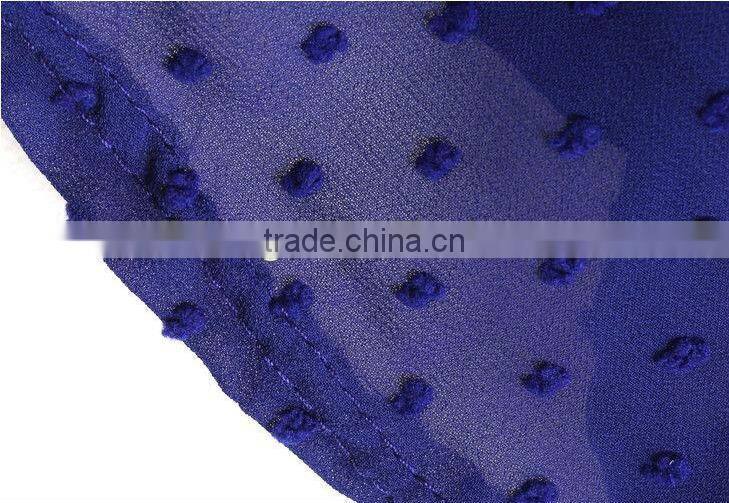 Latest Alibaba Chiffon African Navy Blue Dresses