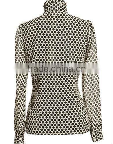 fashion chiffon top/blouse, high fashion womens clothing