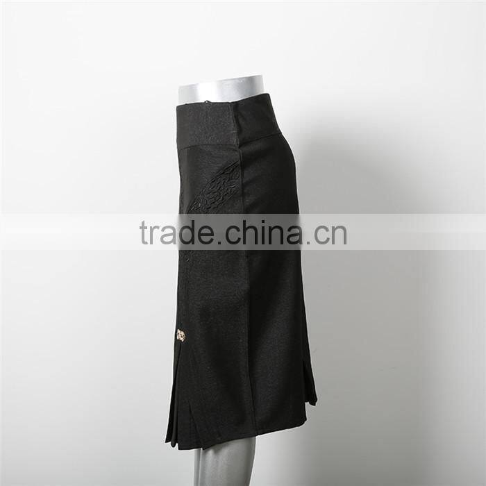 Latest new design high waist narrow women formal long skirt suit