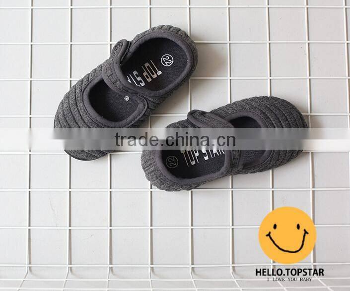 Canvas fabric girl shoes, magic velcro kids shoes