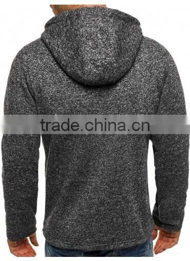 Men's zipper-up luxury wholesale Hoodies with patch