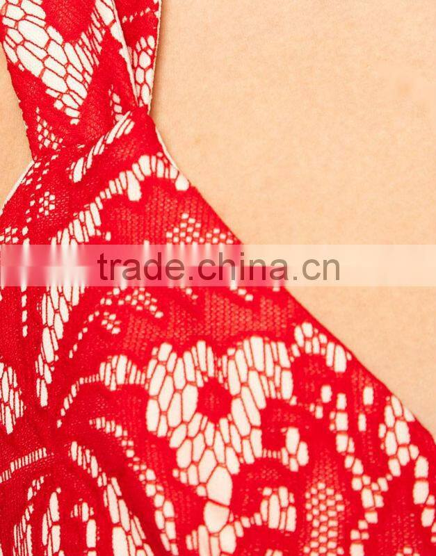 Pencil Dress In Bonded Lace