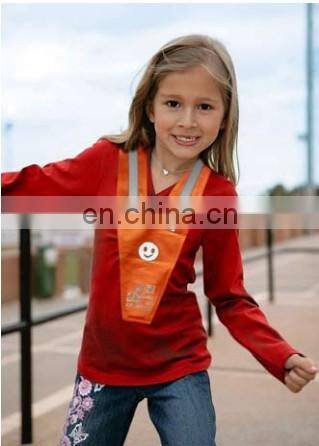 EN417 child safety vest with kid bicycle