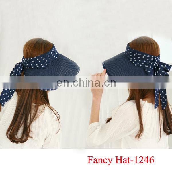 Custom Cheap sun visor hat straw hat wholesale