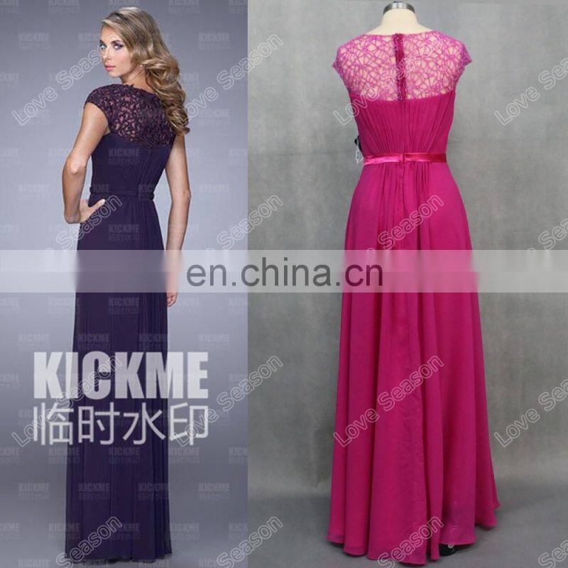 HC2221 Exclusive one shoulder specifical neck red gathered chiffon A-line zipper back full length long 2014 cocktail dresses