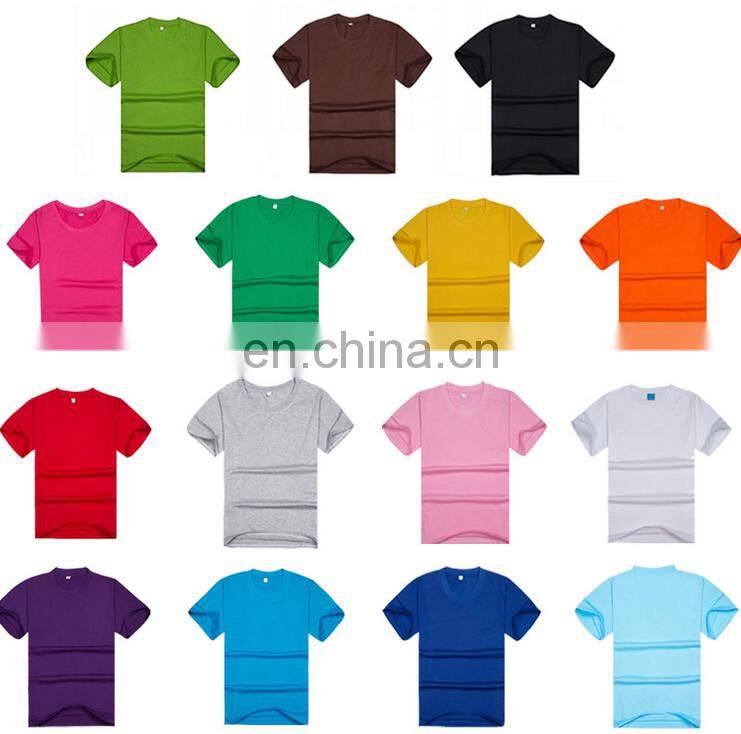 2017 China Manufacturing High Quality Mens 100% Cotton Plain T-shirts