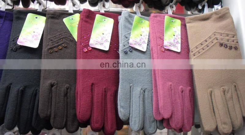 Trendy Ladies Stylish Bow Winter Cute Wool Gloves