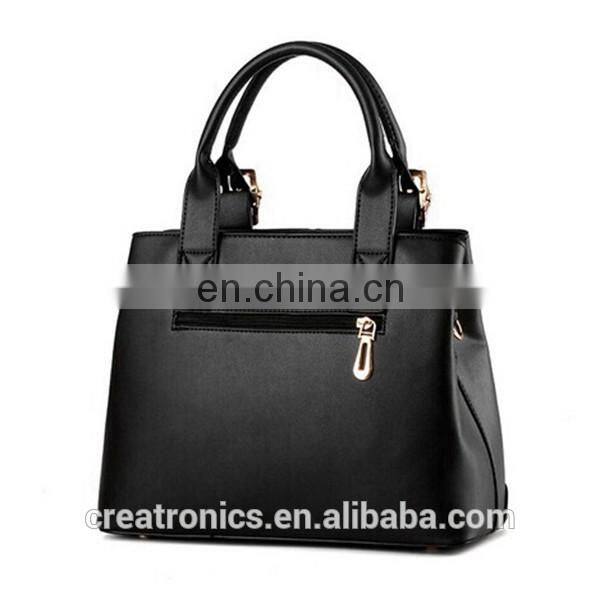 CR More than 11 years experience pu material tote bag woman handbag in stock rose red colors new stylish lady leather handbag