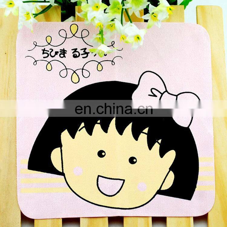 logo printed microfiber lens cleaning cloth for kids