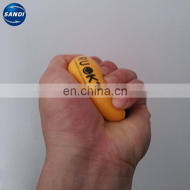 Custom LOGO printed rugby shape pu foam ball
