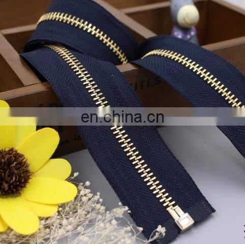 high quality polyester tape metal zipper for jacket