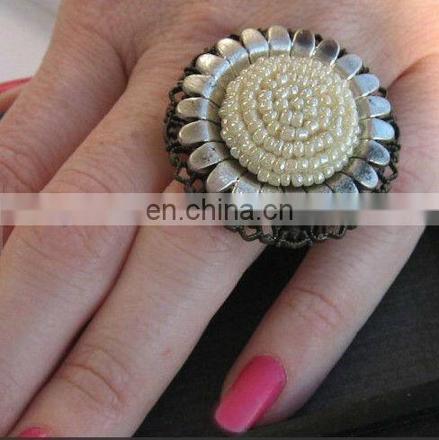 Wholesale Gold handmade beads button for lady shoes