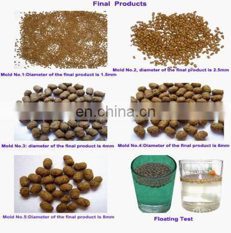 Automatic floating fish feeder pellet making equipment