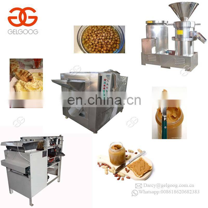 Soybean Peanut Butter Paste Production Line Chickpea Hummus Peanut Butter Colloid Grinder Machine