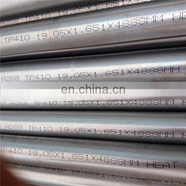 A268 TP405 TP409 TP410 TP420 TP430 TP439 TP446-1 Seamless Pipes factory