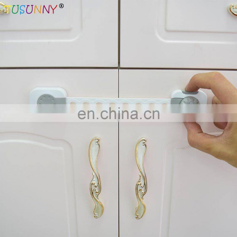 Safety baby Proof Cabinet Locks with 3M Adhesive Drawers Appliances Toilet Seat Fridge and Oven