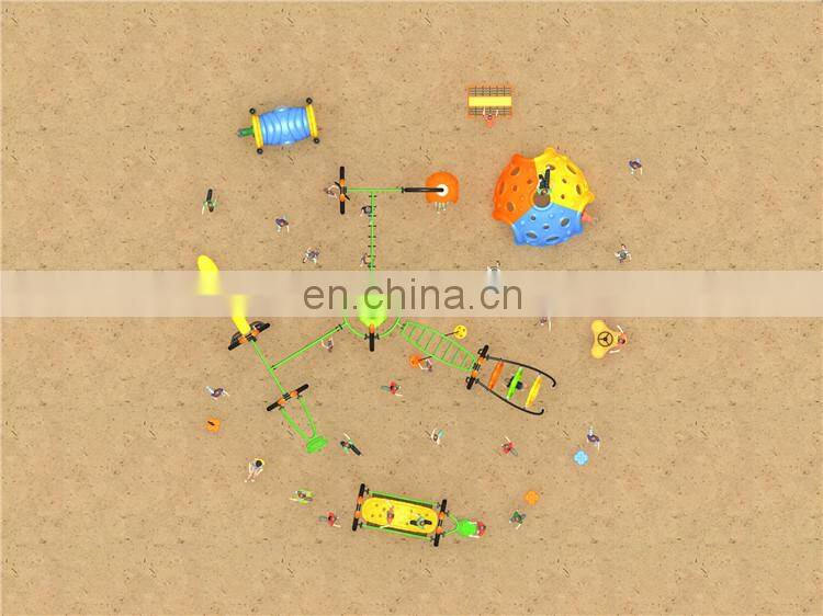 Physical training slide high end quality Baihe outside outdoor ball pit inside playground guaranteed quality